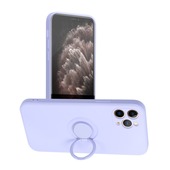 Pokrowiec Forcell Silicone Ring fioletowy do Apple iPhone 11 Pro