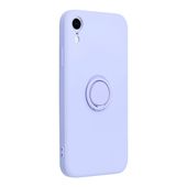 Pokrowiec Forcell Silicone Ring fioletowy do Apple iPhone XR