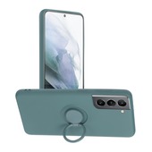 etui uchwyt na palec Pokrowiec Forcell Silicone Ring zielony do Samsung s21