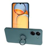 etui  z ringiem Pokrowiec Forcell Silicone Ring zielony do Xiaomi POCO C65