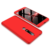 Pokrowiec GKK 360 Protection Case czerwony do Nokia 6.1