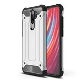 etui pancerne Pokrowiec Hybrid Armor pancerny srebrny do Xiaomi Redmi Note 8 Pro
