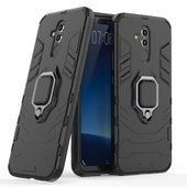 etui pancerne Pokrowiec hybrydowy Ring Armor pancerny czarny do Huawei Mate 20 Lite