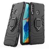 etui uchwyt na palec Pokrowiec hybrydowy Ring Armor pancerny czarny do Huawei P30 Lite