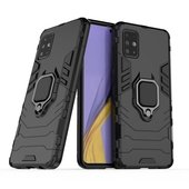 Pokrowiec hybrydowy Ring Armor pancerny czarny do Samsung Galaxy A71