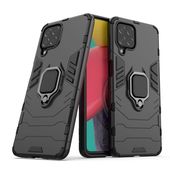 etui uchwyt na palec Pokrowiec hybrydowy Ring Armor pancerny czarny do Samsung Galaxy M53 5G