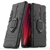 Pokrowiec hybrydowy Ring Armor pancerny czarny do Xiaomi Mi 9T