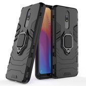 etui uchwyt na palec Pokrowiec hybrydowy Ring Armor pancerny czarny do Xiaomi Redmi 8A
