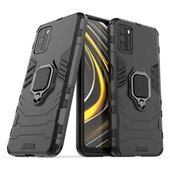 Pokrowiec hybrydowy Ring Armor pancerny czarny do Xiaomi Redmi 9T