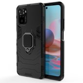 Pokrowiec hybrydowy Ring Armor pancerny czarny do Xiaomi Redmi Note 10