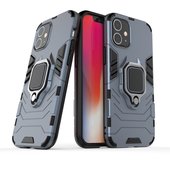 etui  z ringiem Pokrowiec hybrydowy Ring Armor pancerny niebieski do Apple iPhone 12 Mini