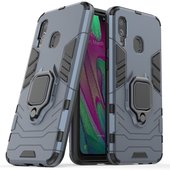 etui uchwyt na palec Pokrowiec hybrydowy Ring Armor pancerny niebieski do Samsung Galaxy A40