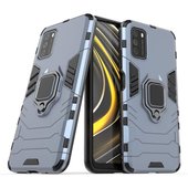 Pokrowiec hybrydowy Ring Armor pancerny niebieski do Xiaomi Redmi 9T