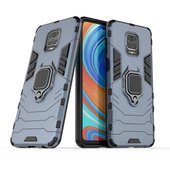 Pokrowiec hybrydowy Ring Armor pancerny niebieski do Xiaomi Redmi Note 9S