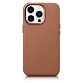 Pokrowiec iCarer Case Leather MagSafe br�zowy do Apple iPhone 14 Pro