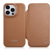 Pokrowiec iCarer CE Premium Leather Folio Case br�zowy do Apple iPhone 14 Pro Max