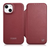 Pokrowiec iCarer CE Premium Leather Folio Case czerwony do Apple iPhone 14 Plus