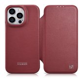 Pokrowiec iCarer CE Premium Leather Folio Case czerwony do Apple iPhone 14 Pro Max