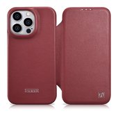 Pokrowiec iCarer CE Premium Leather Folio Case czerwony do Apple iPhone 14 Pro Max