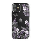Pokrowiec Kingxbar Butterfly Series z kryszta�ami Swarovskiego fioletowy do Apple iPhone 12 Mini