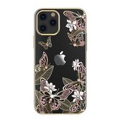 Pokrowiec Kingxbar Butterfly Series z kryszta�ami Swarovskiego r�owy do Apple iPhone 12 Pro