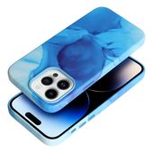 Pokrowiec Leather Mag Cover MagSafe wz�r blue splash do Apple iPhone 13 Pro Max