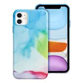 Pokrowiec Leather Mag Cover MagSafe wz�r color splash do Apple iPhone 11