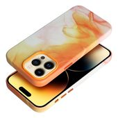 Pokrowiec Leather Mag Cover MagSafe wz�r orange splash do Apple iPhone 13 Pro Max