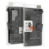 Pokrowiec Liavec Glitter Magsafe Book Case czarny do Samsung Galaxy S22