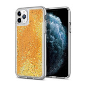 etui brokatowe Pokrowiec Liquid Case z�oty do Samsung Galaxy A6 Plus (2018)