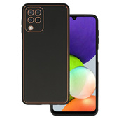 Pokrowiec Luxury Case czarny do Samsung Galaxy M22 4G