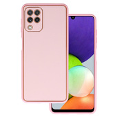 Pokrowiec Luxury Case jasnor�owy do Samsung Galaxy M22 4G