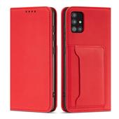 Pokrowiec Magnet Card Case czerwony do Samsung A52 5G