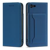 Pokrowiec Magnet Card Case niebieski do Apple iPhone 7
