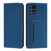 Pokrowiec Magnet Card Case niebieski do Samsung A52 5G