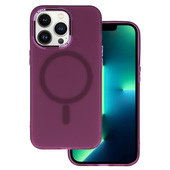 Pokrowiec Magnetic Frosted Case fioletowy do Apple iPhone 12 Pro