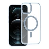 etui prze�roczyste Pokrowiec Matte Mag Cover MagSafe niebieski do Apple iPhone 12 Pro Max
