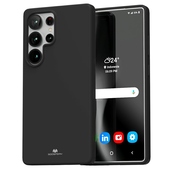 etui  na ty� Pokrowiec Mercury Soft czarny do Samsung Galaxy S25 Ultra