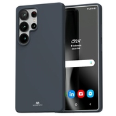 Pokrowiec Mercury Soft niebieski do Samsung Galaxy S25 Ultra