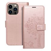 etui ze smycz� Pokrowiec Mezzo Book Drzewo r�owy do Apple iPhone 13 Pro