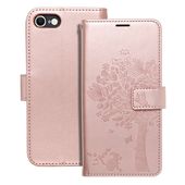 etui ze smycz� Pokrowiec Mezzo Book Drzewo r�owy do Apple iPhone SE 2022