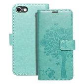 etui ze smycz� Pokrowiec Mezzo Book Drzewo zielony do Apple iPhone SE 2022