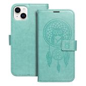 etui podstawka Pokrowiec Mezzo Book �apacz Sn�w zielony do Apple iPhone 14 Plus