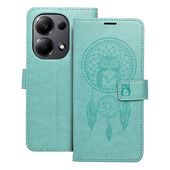 etui  ze wzorem Pokrowiec Mezzo Book �apacz Sn�w zielony do Xiaomi Poco M6 Pro 4G