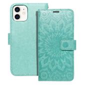 Pokrowiec Mezzo Book Mandala zielony do Apple iPhone 12