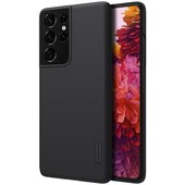 etui matowe Pokrowiec Nillkin Super Frosted Shield czarny do Samsung Galaxy S21 Ultra 5G
