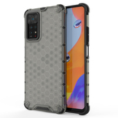 etui prze�roczyste Pokrowiec pancerny Honeycomb czarny do Xiaomi Redmi Note 11 Pro Plus 5G