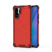Pokrowiec pancerny Honeycomb czerwony do Huawei P30 Pro