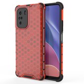 Pokrowiec pancerny Honeycomb czerwony do Xiaomi POCO F3