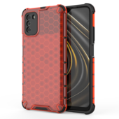etui pancerne Pokrowiec pancerny Honeycomb czerwony do Xiaomi POCO M3